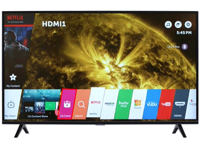 LG Content Store icon on LG TV home menu