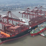 LNG bunkering operation at a Chinese port.