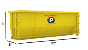 40-yard roll off dumpster rental from priority waste services for large construction and cleanup projects