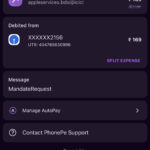 PhonePe payment to Apple Services for unrenewed YouTube Premium subscription, illustrating Apple Services billing problems