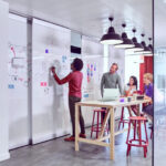Lenovo team collaborating on AI customer service solutions