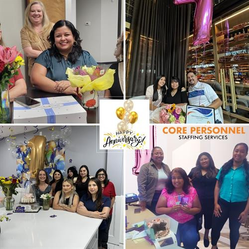 Employee Appreciation at Core Personnel Staffing Services