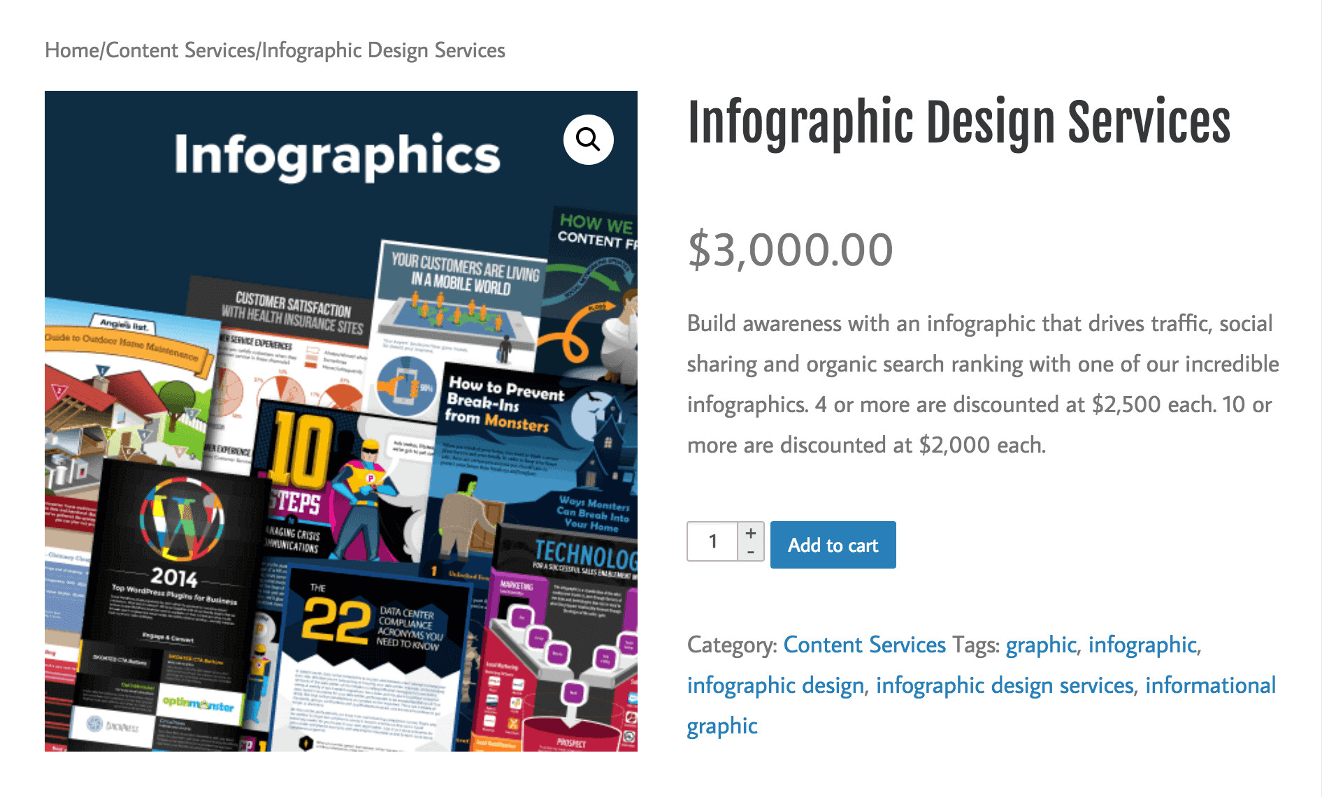 Full-service infographic service