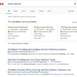 Example of Google Local Services Ads displayed on desktop search results for a local plumber.