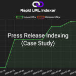 Press release indexing results comparison using rapidurlindexer.com