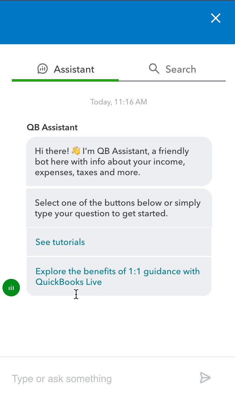 QuickBooks Online QB Assistant for Instant Help