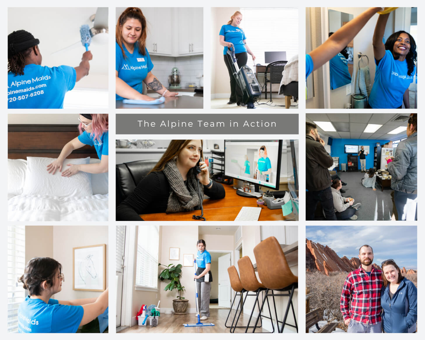 The Alpine Maids team providing cleaning services in Denver