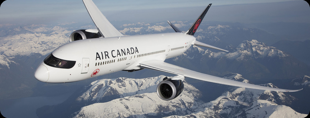 Air Canada aircraft representing global reach and customer service.