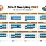 Street sweeper cleaning a Los Angeles street