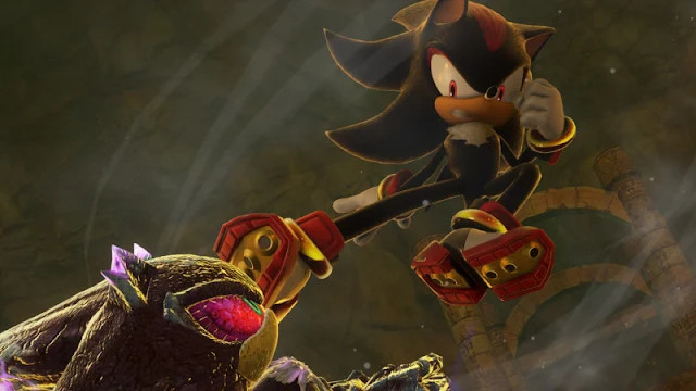 Shadow unleashes a flurry of attacks, showcasing his combat prowess