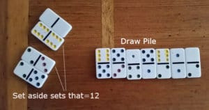 Layout of Twelve Domino Solitaire