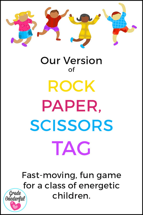 Rock, Paper, Scissors Tag Game, illustrating the rules and fun of the game with a playful visual