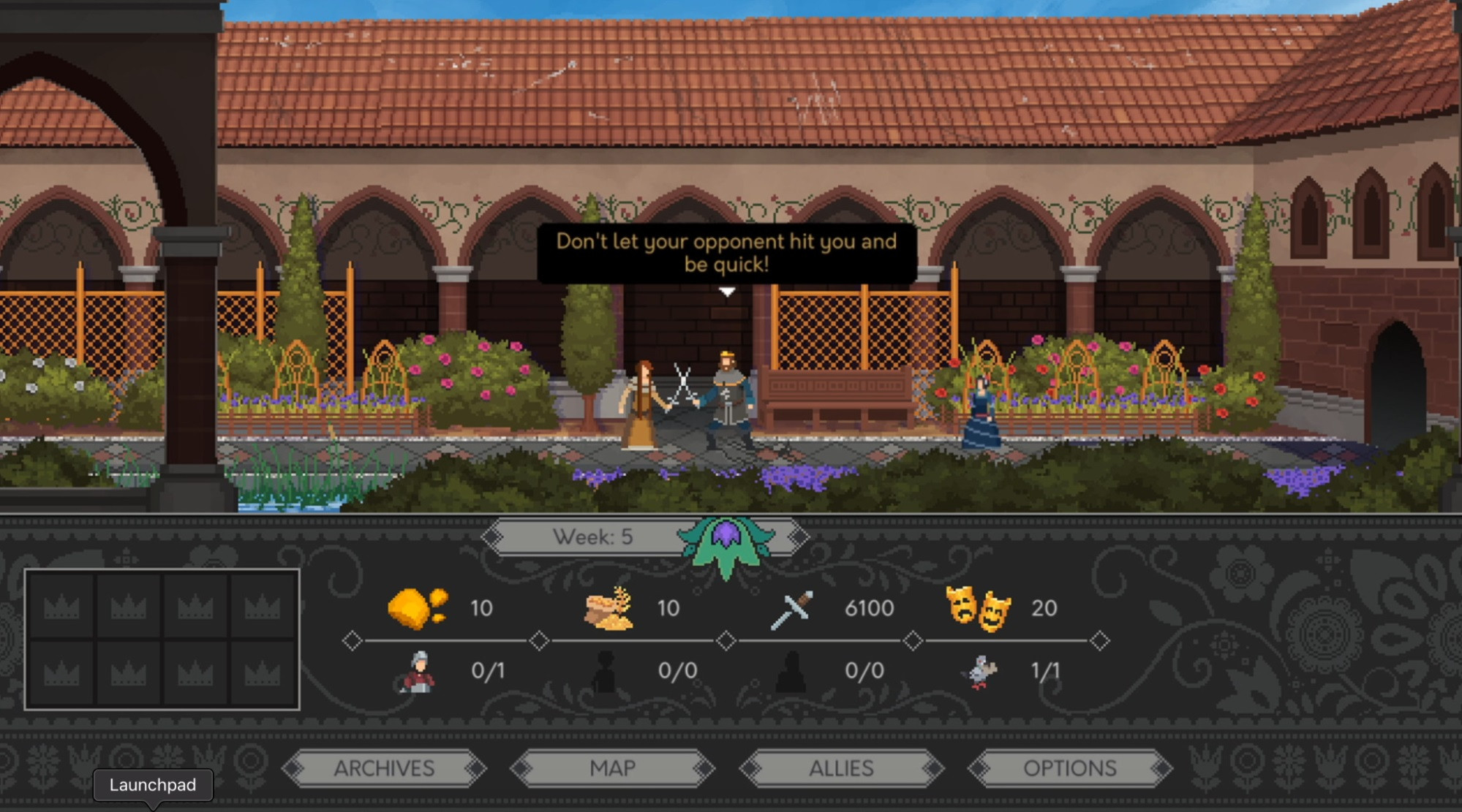 Yes, Your Grace game screenshot showing King Eryk