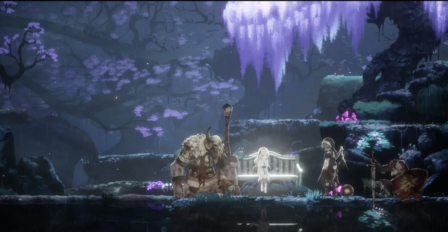 Ender Lilies screenshot of Lily in combat