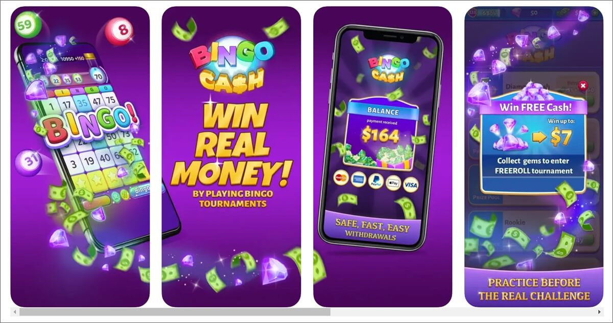 Bingo Cash app interface example