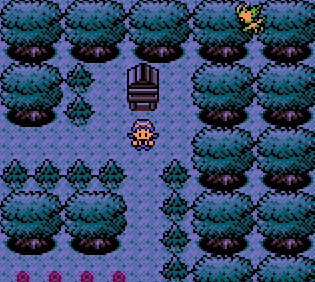Animated Celebi in Pokemon Crystal