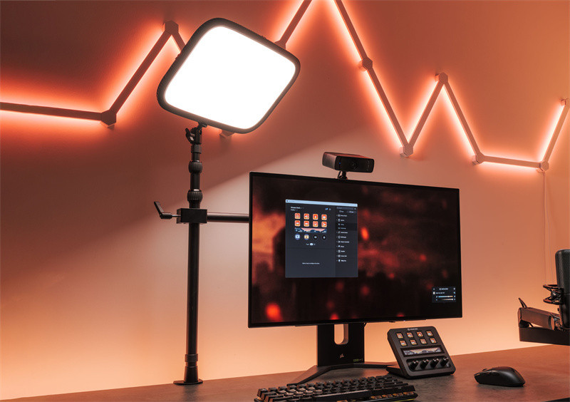 game streaming setup elgato key light
