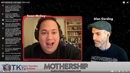 Sean and Alan in “MOTHERSHIP LIVE QnA TKTv LIVE” on YouTube Nov 30,2021