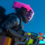 A close-up of a Runner in motion during the Marathon game PS5 reveal.
