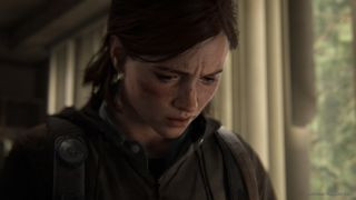 A close-up of Ellie during The Last of Us 2
