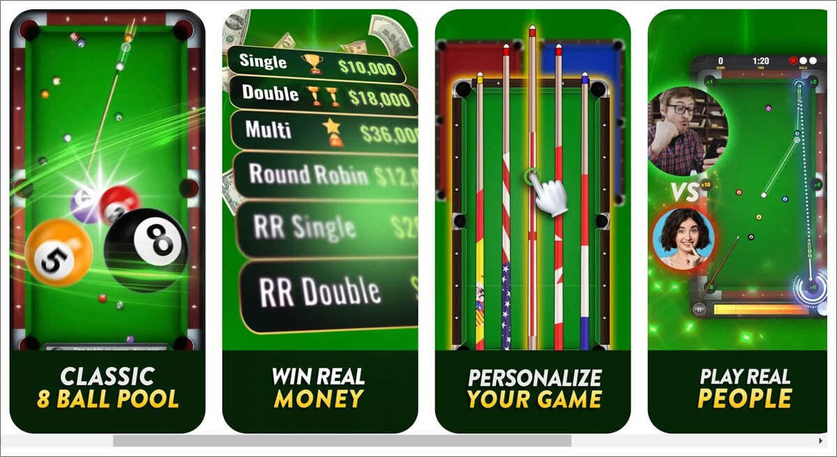 Pool Payday game app example