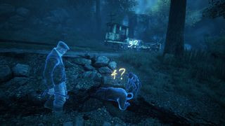 The Vanishing of Ethan Carter game screenshot featuring detective Paul Prospero in a forest