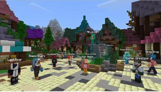 A mass of players have assembled for Minecraft