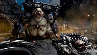A player shooting a demon during the upcoming PS5 game, Doom: The Dark Ages