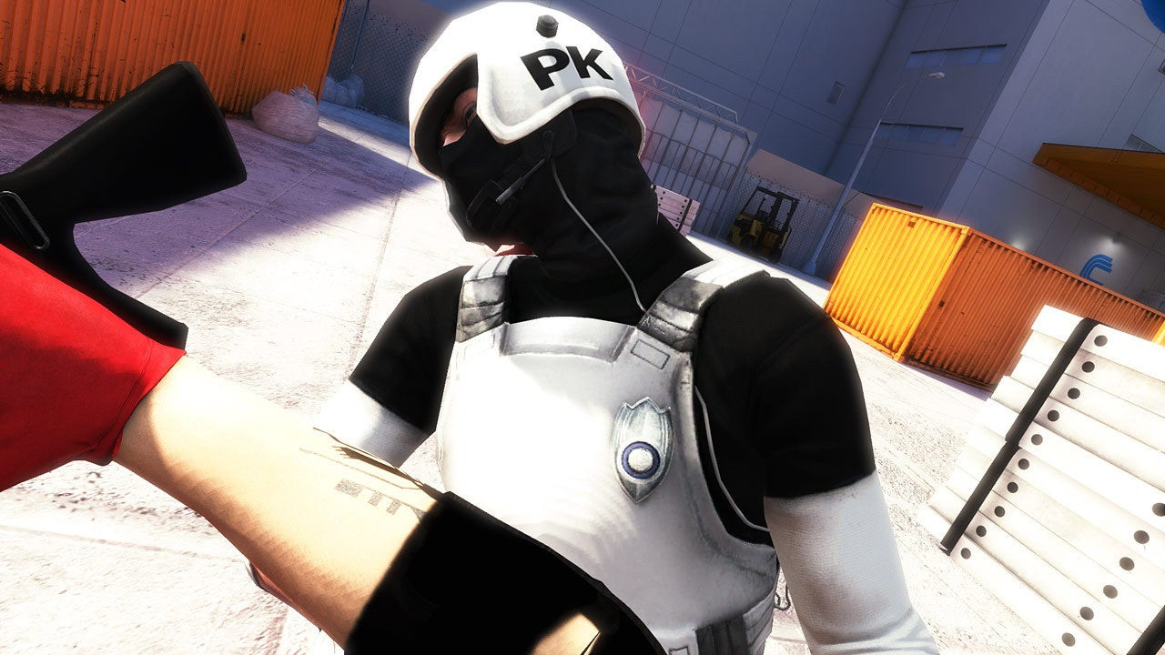 A guard being struck in Mirror's Edge