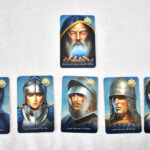 Avalon character cards: Merlin, Assassin, Percival, Morgana
