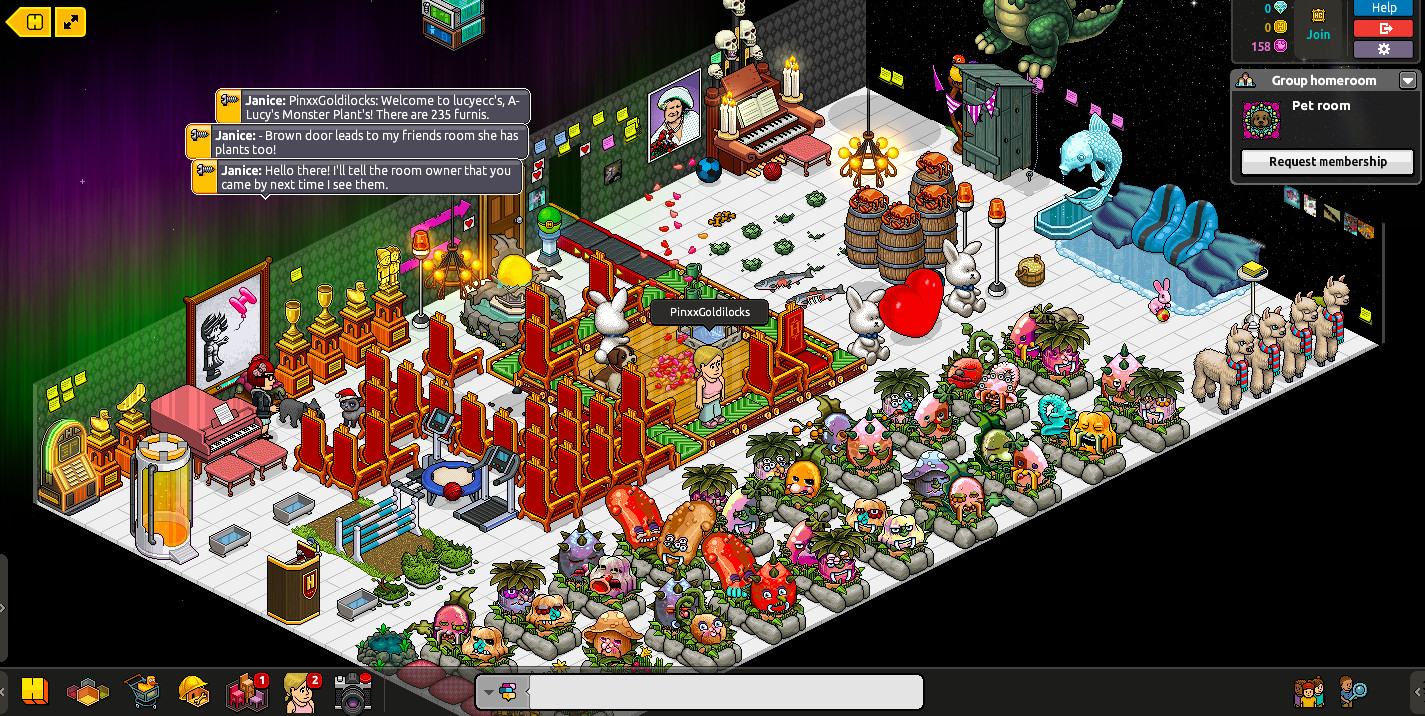 Habbo Hotel interface