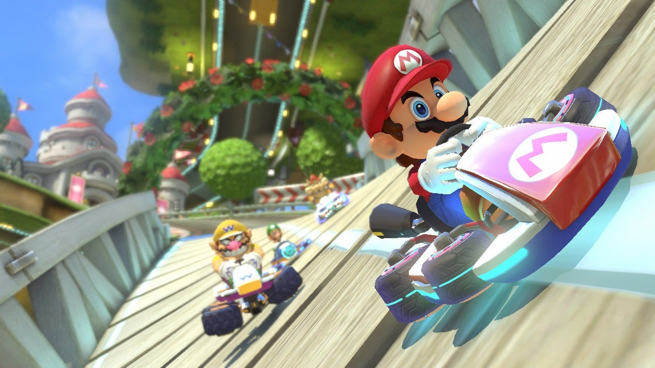 Mario Kart 8 Deluxe features enhanced graphics and gameplay