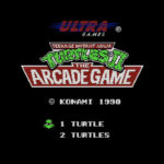 Teenage Mutant Ninja Turtles II: The Arcade Game Title Screen
