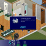 Sims 4 gameplay showing a Sim interacting with another Sim