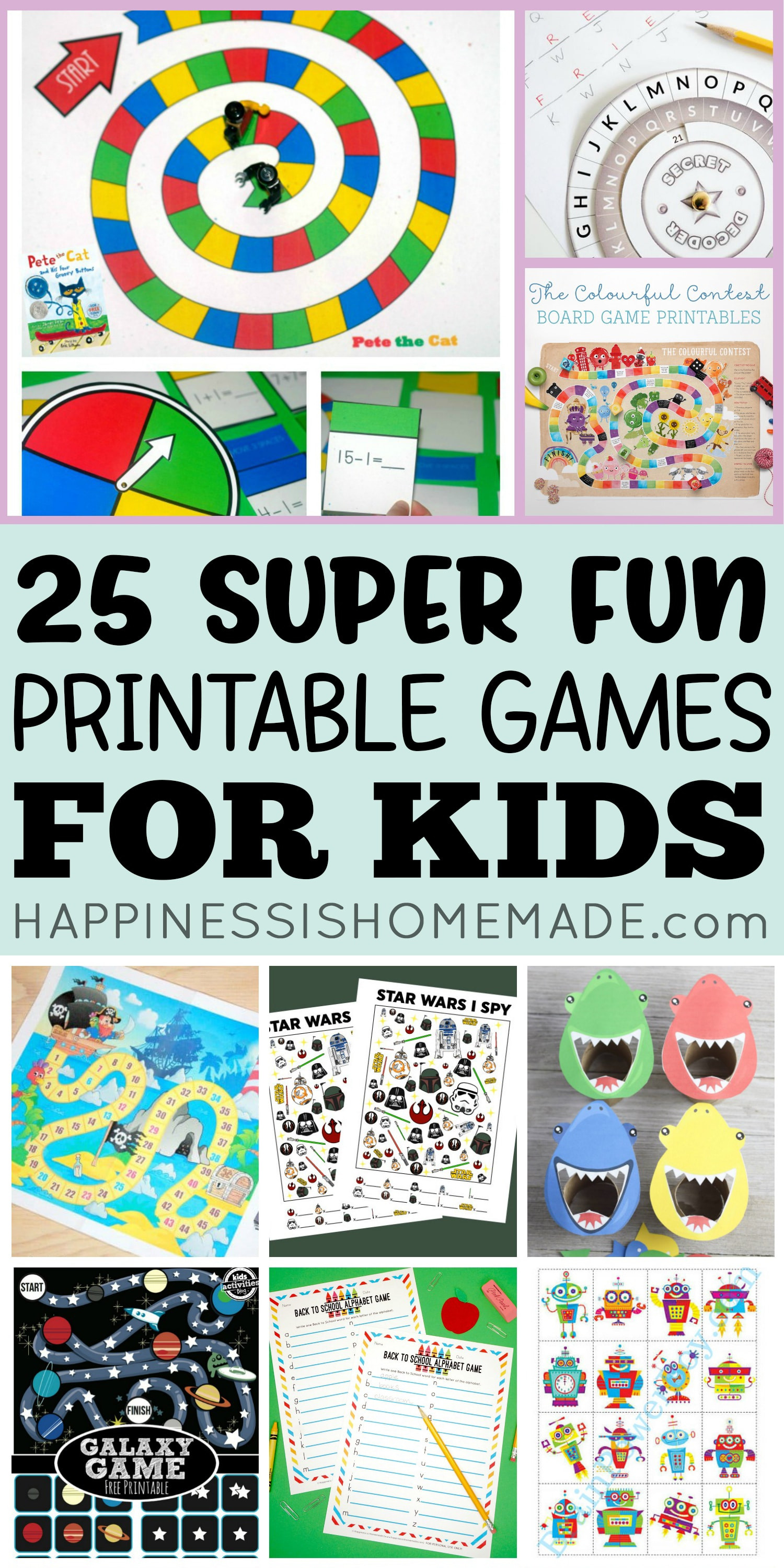 Printable Games For Kids