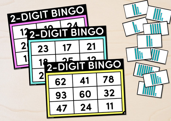 Two-digit number bingo game