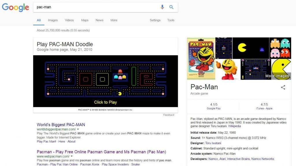 Pac-man easter egg