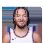 Jalen Brunson Driving to the Basket During a Knicks Game