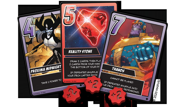 Infinity Gauntlet Love Letter Game Components