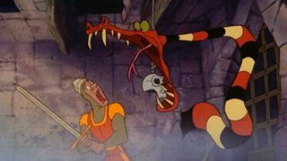 Dirk the Daring faces a monstrous foe in Dragon's Lair