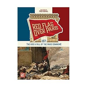 Components of the Red Flag Over Paris game laid out on a table.