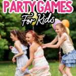 Kids enjoying a party game at a birthday party
