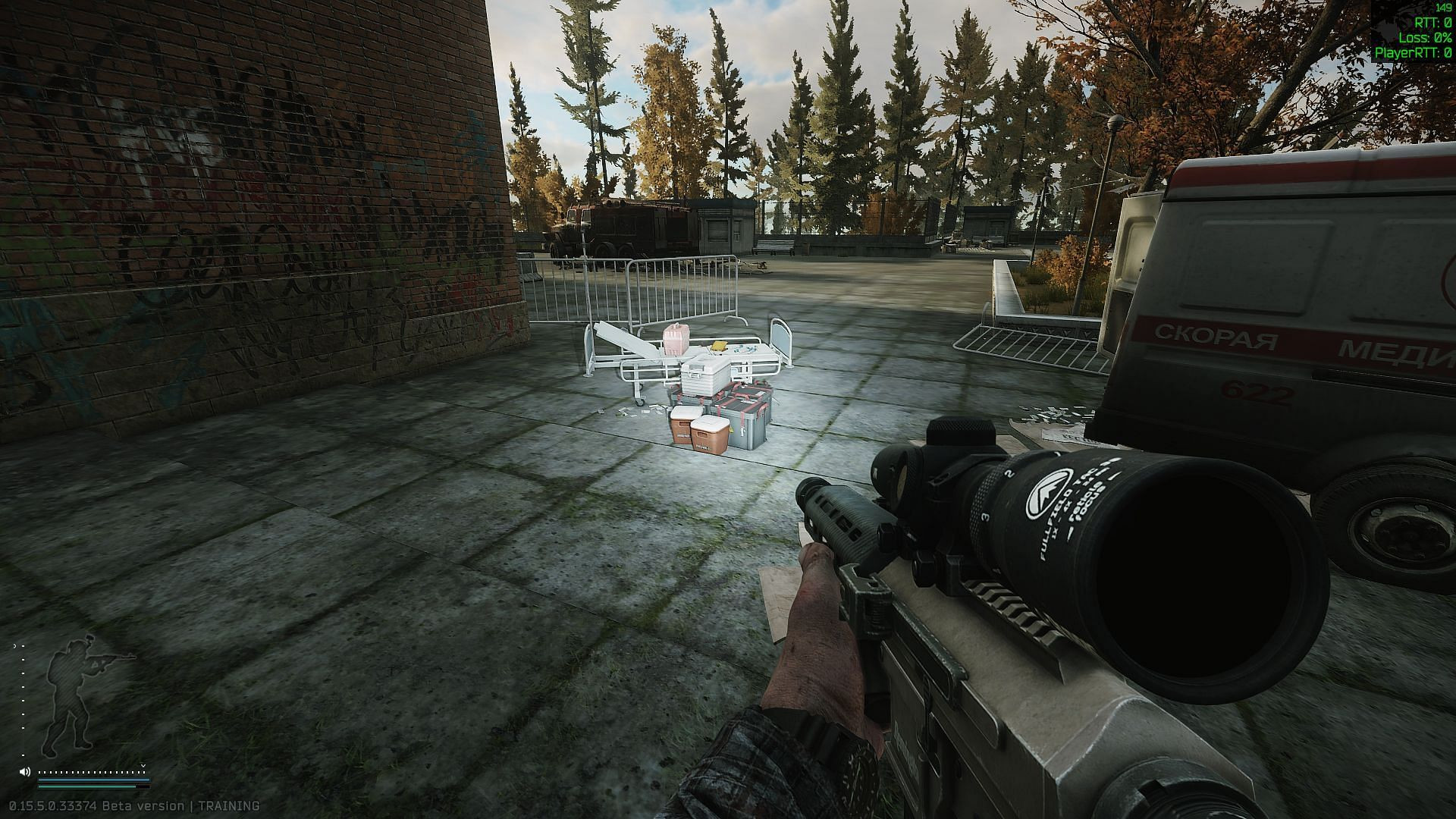 Medical box in resort
