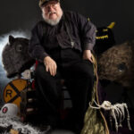 George RR Martin forMeow Wolf trading card project