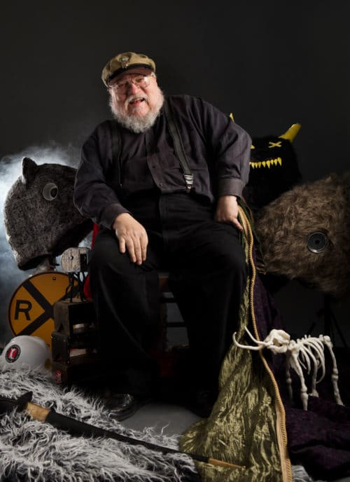 George RR Martin forMeow Wolf trading card project