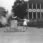 Lighting the Olympic Flame in Berlin, 1936