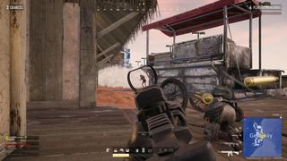 PUBG: Battlegrounds screenshot of an enemy in a gun