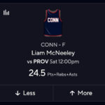 CBB DFS Picks for PrizePicks - Liam McNeeley
