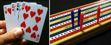 Playing card in hand