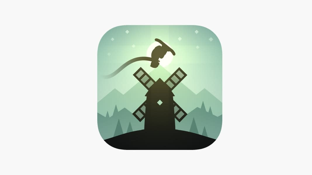 Snowboarding in Alto's Adventure on Apple Arcade